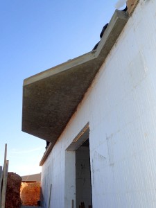 ICF Basement with Concrete Patio Above