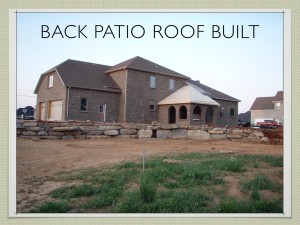 Back Patio Roof Built - Two Story ICF Home - The Hybrid Group Inc. - Murfreesboro Tennessee
